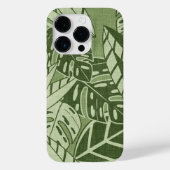 Tropical Summer Foliage Texture - Moss Green Case-Mate iPhoneケース (裏面)