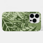 Tropical Summer Foliage Texture - Moss Green Case-Mate iPhoneケース (裏面 (横))