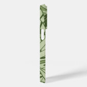 Tropical Summer Foliage Texture - Moss Green Case-Mate iPhoneケース (裏面 / 右)