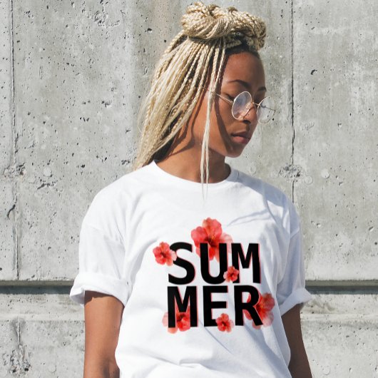 Tropical Summer Hibiscus Tシャツ
