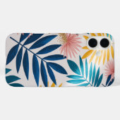 Tropical Summer Leaves Bright Phone Case Case-Mate iPhoneケース (裏面 (横))
