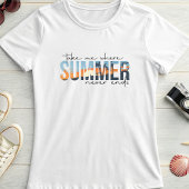 Tropical Summer Never Ends; Beach Sunset Tシャツ