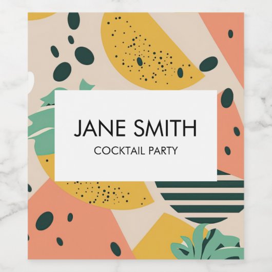 Tropical & Summer Vibes ワインラベル (シングルラベル)