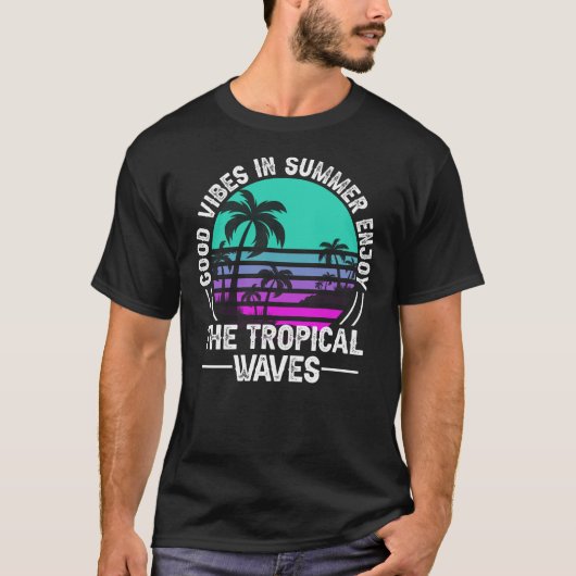 Tropical Summer Vibes-82646 Tシャツ (正面)