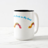 Tropical Summer Vibes T-Shirt ツートーンマグカップ (正面右)