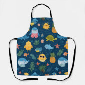 Tropical Sun All-Over Print Apron Gift エプロン (正面)