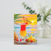 Tropical Sunrise – Sunset Cocktail シーズンポストカード (スタンド正面)