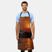  Tropical Sunset Apron エプロン (着用した状態)