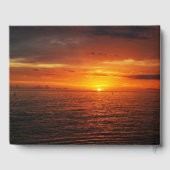 Tropical Sunset Beach Island Summer Wedding ゲストブック (裏面)