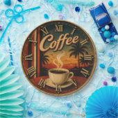 Tropical Sunset Coffee ペーパープレート (パーティー)