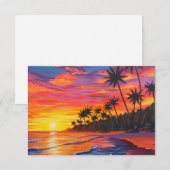 Tropical Sunset Enclosure Card エンクロージャーカード (正面/裏面)
