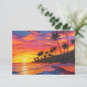 Tropical Sunset Enclosure Card エンクロージャーカード (スタンド正面)