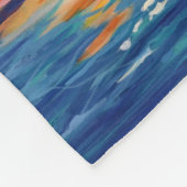 Tropical Sunset Fleece Blanket フリースブランケット (角)