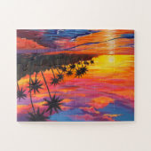 Tropical Sunset Jigsaw Puzzle  ジグソーパズル (横)