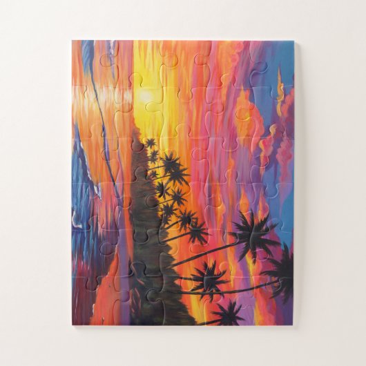 Tropical Sunset Jigsaw Puzzle  ジグソーパズル (縦)
