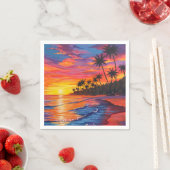 Tropical Sunset Napkins スタンダードカクテルナプキン (インサイチュ)