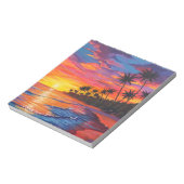 Tropical Sunset Notepad ノートパッド (回転)