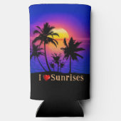 Tropical Sunset Palm Trees スリム缶クーラー (裏面)