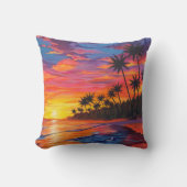 Tropical Sunset Pillow クッション (正面)