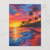 Tropical Sunset Postcard ポストカード (正面)