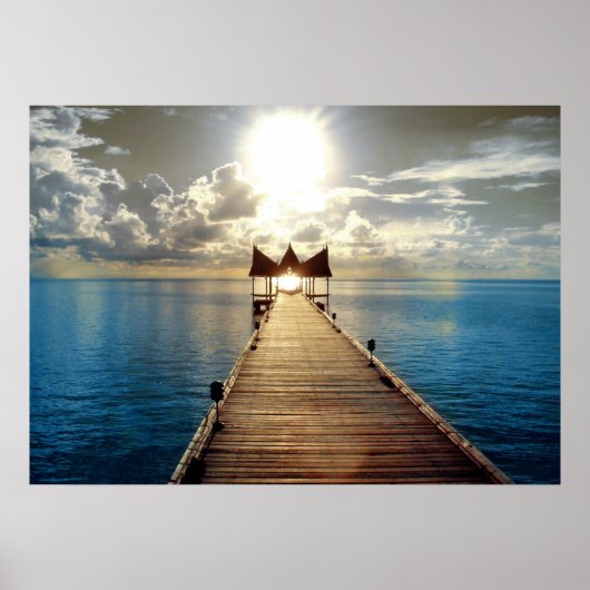 Tropical Sunset Poster Large ポスター (正面)