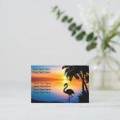 Tropical Sunset Scenic Business Cards Design 名刺 (スタンド正面)