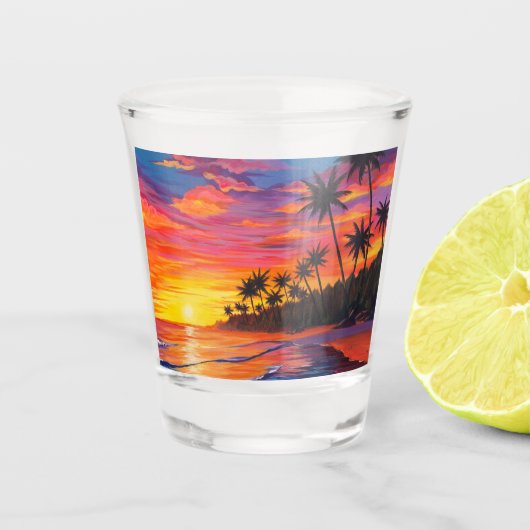 Tropical Sunset Shot Glass  ショットグラス (正面)