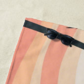 Tropical Sunset Stripes – Sunset Palms Towel ビーチタオル (インサイチュ)