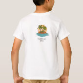 Tropical Sunset Teal cruise vacation Personalize Tシャツ (裏面)