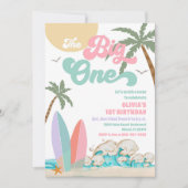 Tropical Surf 1st Birthday Invitation 招待状 (正面)