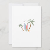 Tropical Surf 1st Birthday Invitation 招待状 (裏面)