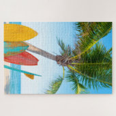 Tropical Surfboard Beach ジグソーパズル (横)