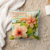 Tropical Throw Pillow Proverbs 18:24 クッション (ブランケット)