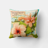 Tropical Throw Pillow Proverbs 18:24 クッション (裏面)