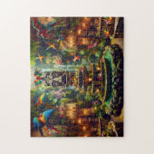 Tropical Tiki Mystical Parrots Tiki Totems Jungle ジグソーパズル (縦)