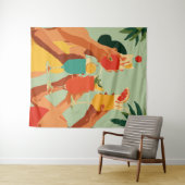 Tropical Toast to Bride-to-Be タペストリー (インサイチュ(横))