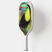 Tropical Toco Toucan Bird Pickleball Paddle ピックルボールラケット (左)
