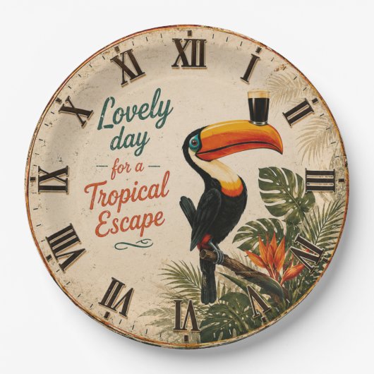 Tropical Toucan ペーパープレート (正面)