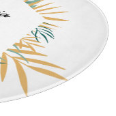 Tropical Toucan Couple's Name カッティングボード (角)