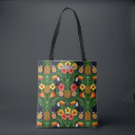 Tropical Toucan Pineapple Hibiscus Vibrant  トートバッグ<br><div class="desc">Escape to paradise with every step you take with our Tropical Toucan Tote Bag – a stunning celebration of color, nature, and island spirit. This eye-catching tote features a richly detailed illustration of vibrant toucans nestled among golden pineapples, luscious passionfruit, juicy mangoes, and blooming hibiscus flowers in radiant red and...</div>