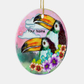 Tropical Toucans  セラミックオーナメント (右)
