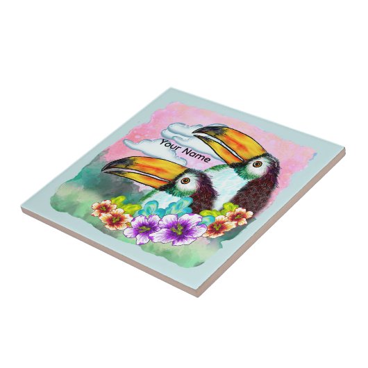 Tropical Toucans  タイル (側面)