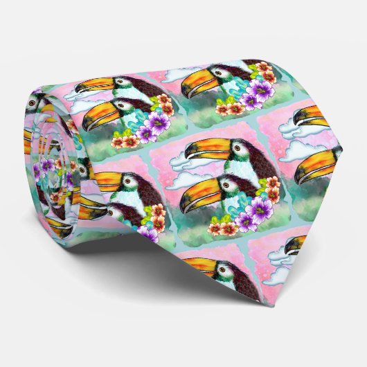 Tropical Toucans  ネクタイ (ロール)