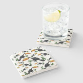 Tropical Toucans - Playful Jungle ストーンコースター (横)