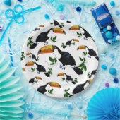 Tropical Toucans - Playful Jungle ペーパープレート (パーティー)