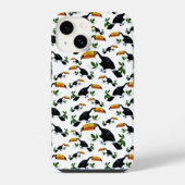 Tropical Toucans - Playful Jungle  iPhoneケース (裏面)