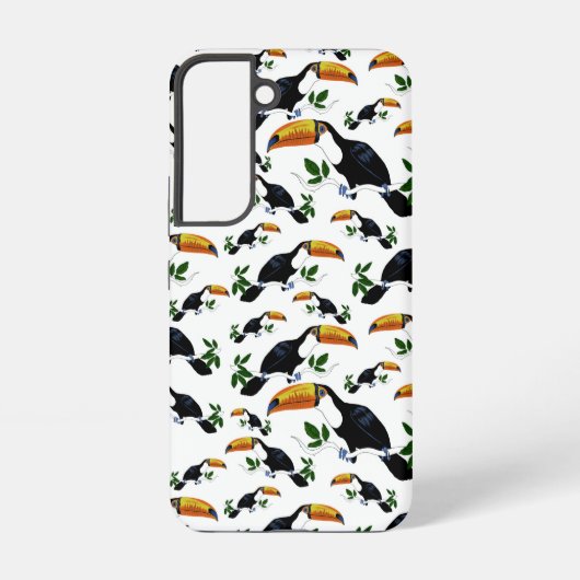 Tropical Toucans - Playful Jungle Samsung Galaxyケース (裏面)