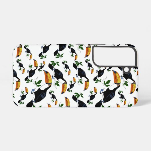 Tropical Toucans - Playful Jungle Samsung Galaxyケース (裏面横)