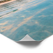 Tropical Turquoise Beach Poster - Pastel Sunset ポスター (角)