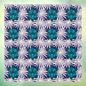 Tropical Turtle Floral Pattern Seamless Sea Turtle ウィンドウサイン (シート3)